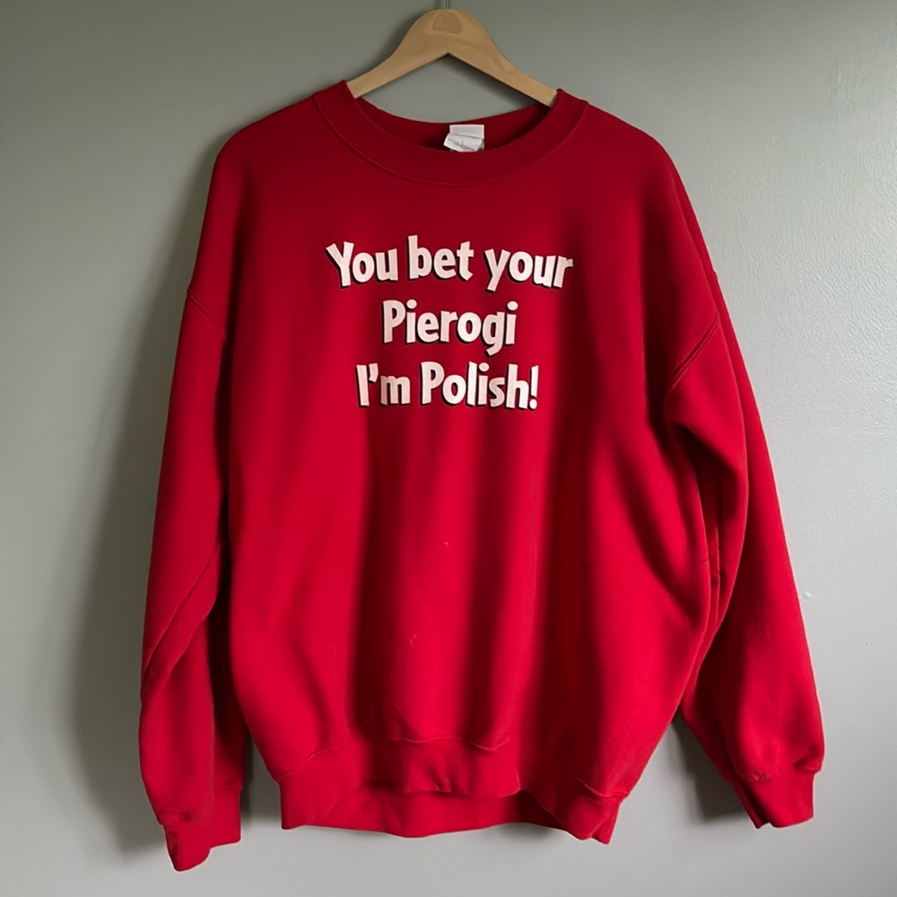 Pierogi Polish Pride crew neck vintage